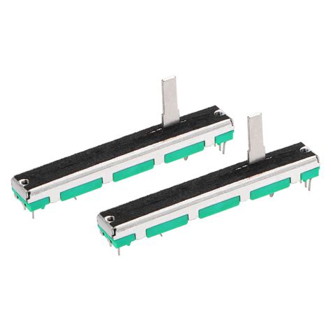uxcell 2pcs Fader Variable Resistors Mixer 60mm Straight Slide ...
