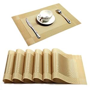 Buy Baskety Eco-Friendly Colorful Place Mats Dining Tablemates Washable ...