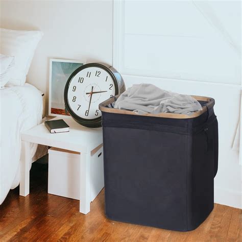 Buy Neateam Collapsible Laundry Hamper Basket with Lid and Removable ...