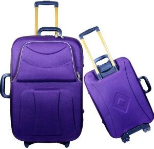 New Jersey Travellers Scottish Check-in Suitcase - 24 inch Purple ...