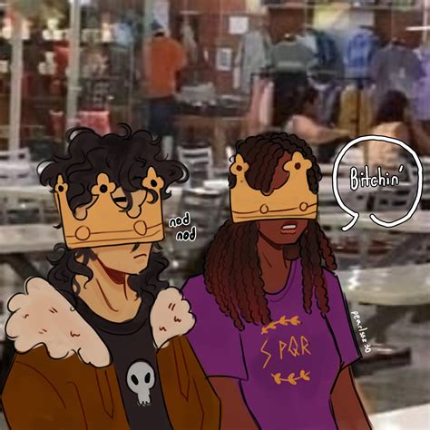 hazel and nico, burger king royalty in 2025 | Percy jackson comics ...