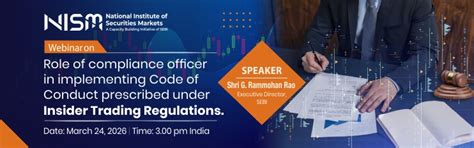 Role of compliance officer in implementing Code of Conduct prescribed ...