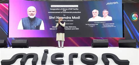 PM Modi inaugurates Micron Technology’s Semiconductor Assembly, Test ...