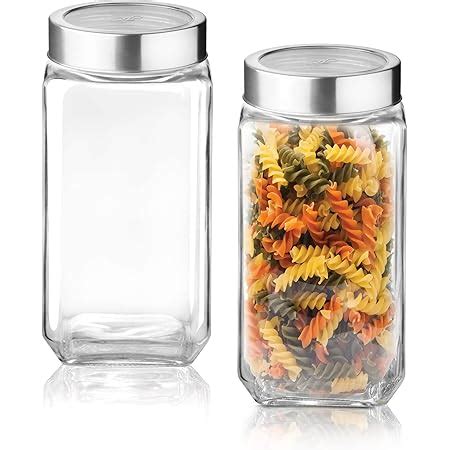 Buy Treo By Milton Cube Storage Glass Jar, Set of 2, 1000 ml Each ...