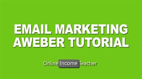 Image result for Aweber Tutorial