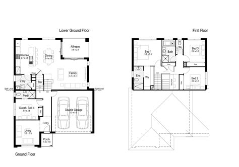 Split Level Homes Floor Plans