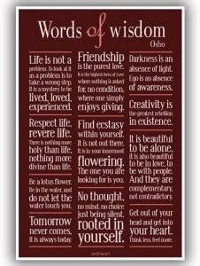 Poster-Osho Quotes Motivational Inspirational Wall Poster for Door Room ...