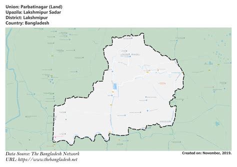 Parbatinagar Union, Lakshmipur - map of lakshmipur district bangladesh