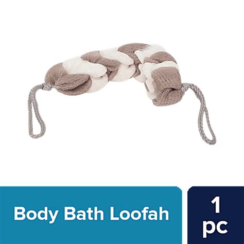 Buy bb home Body Bath Loofah Scrubber - Hangable, Brown & White Online ...