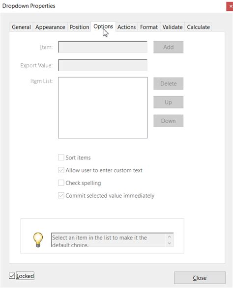 Adobe JavaScript Type Drop List 的图像结果