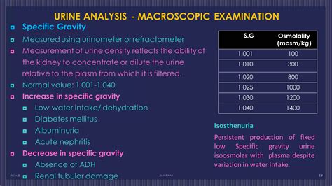 Kidney function test physical macroscopic and microscopic tests | PDF