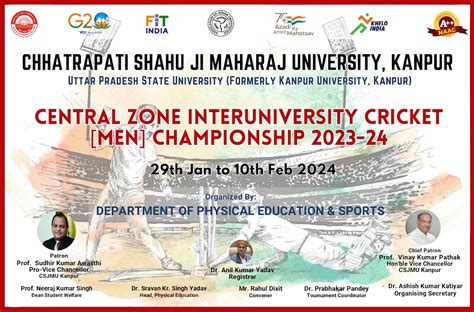 Central Zone Interuniversity Cricket (Men) Championship 2023-24 ...