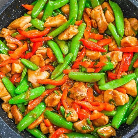 Chicken With Snow Peas