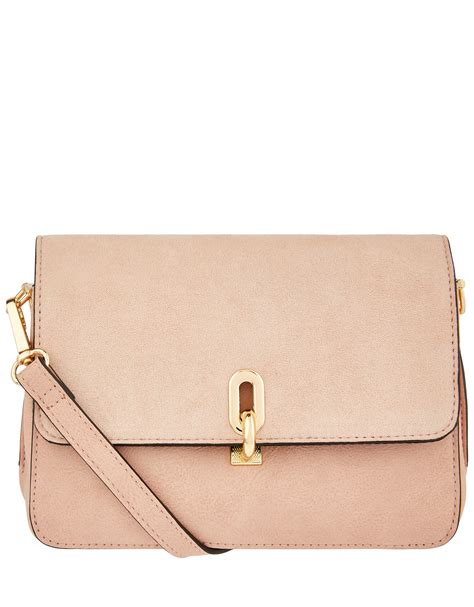 Accessorize London Women's Peach Pink Carly Sling Bag - Accessorize India