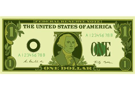 One Dollar Bill Clipart Png - ClipartWorld