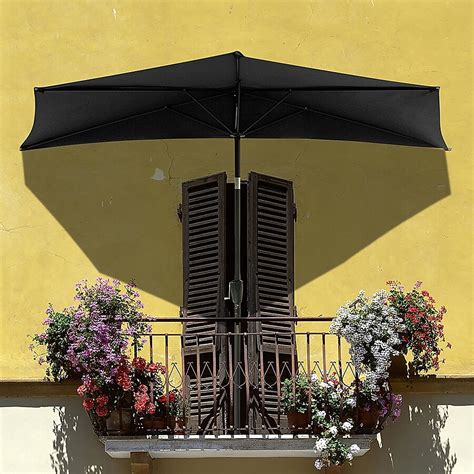 Sunrinx 10-ft Steel Black Market Patio Umbrella in the Patio Umbrellas ...