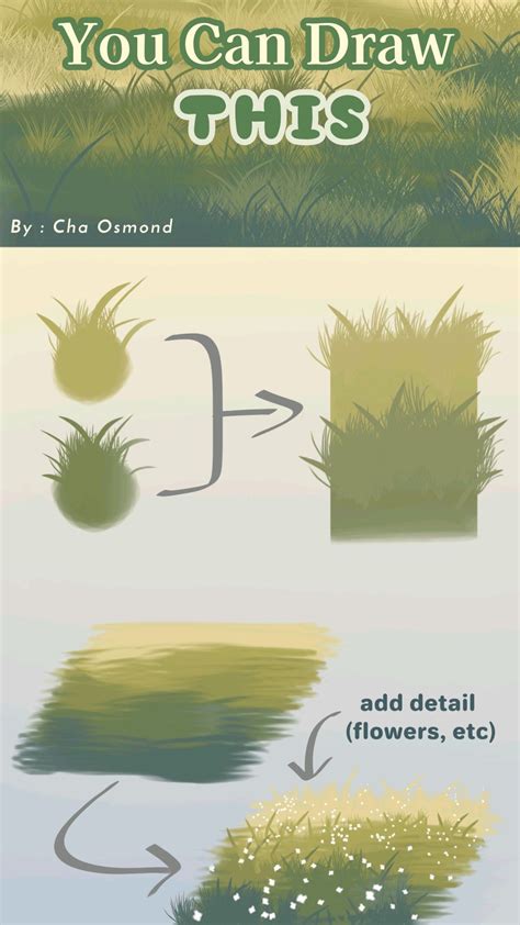 Image result for Drawing Grass Tutorial