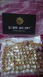 Buy SOBER SHOPPY White Brass Gold Plated 7-Line Alexandrite Round ...