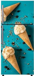 STICKER STUDIO 61 cm Ice cream Fridge Sticker With lamination Self ...