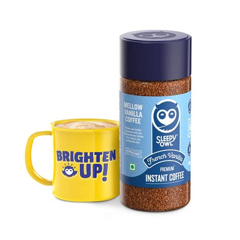 Sleepy Owl Premium Coffee Combo | French Vanilla Instant Coffee (100g ...
