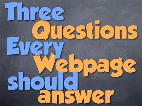 Image result for Three Questions You Must Answer