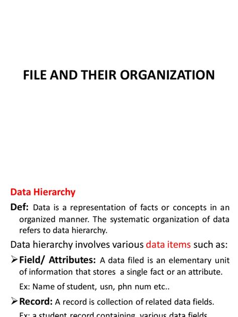 Image result for File Organization Module Example
