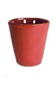 Buy Terafeu Hand Made Pottery Water Goblet, Red Online at Low Prices in ...