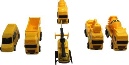 neoinsta shopping 6pc friction powered construction trucks with ...
