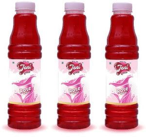 jeni Sharbat & Soda Pack of 3 Flavors - Rose /Non-Fruit Sharbats ...