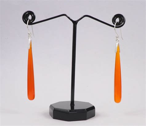 Buy Carnelian 50X6 Mm Plan Drops Dangle Earring Sterling Silver Online ...