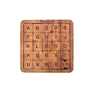 Woodonick English Alphabet Capital Word ACBD Mind Challenge Wooden ...
