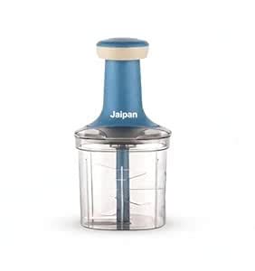Jaipan Push ‘N’ Chop 900ml Manual Vegetable Chopper with 6 Stainless ...