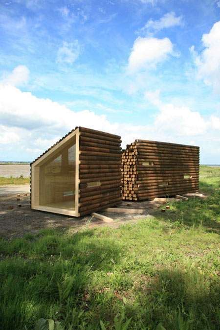 Portable Log Cabins: OLGGA's Flake House is a Two-Piece Mobile Home ...