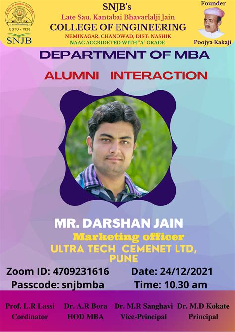 SNJB : MASTER OF BUSINESS ADMINISTRATION