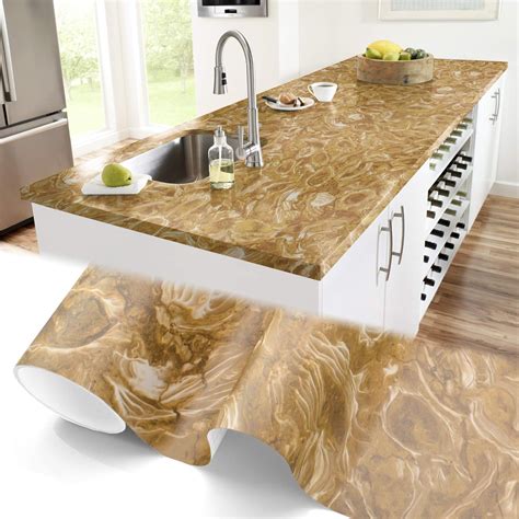 Buy JDMBESTBOY Faux Matte Marble Granite Counter Top Vinyl Wrap Peel ...