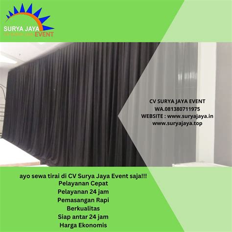 Menyewakan Tirai Hitam Kualitas Pelayanan Terbaik Di Jakarta