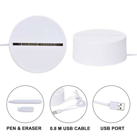 3D LED Acrylic Writing Board Design | Reusable Message Lamp with Erasa