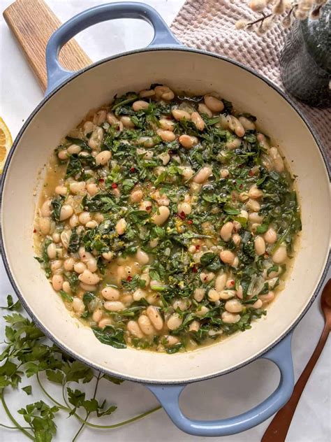 Simple Beans and Greens - By The Forkful