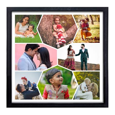 WhatsYourPrint Personalised Photo Collage Frames Marriage (Size 13x13 ...