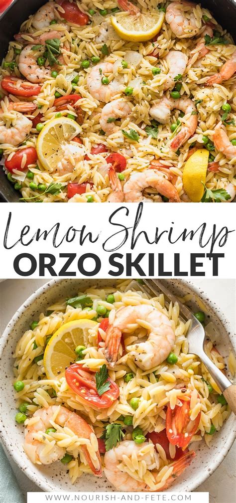 One Pot Lemon Shrimp Orzo | Recipe | Shrimp recipes healthy, Shrimp ...