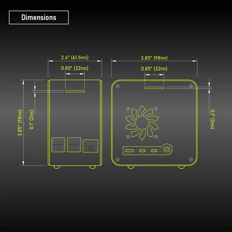 Buy ElectroCookie Raspberry Pi 4 Case, Aluminum Mini Tower Case with ...