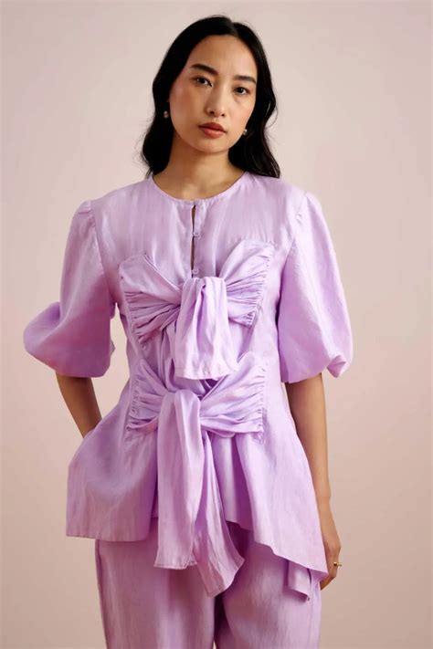 Echo Lilac Tieup Top – ECHOSTUDIO