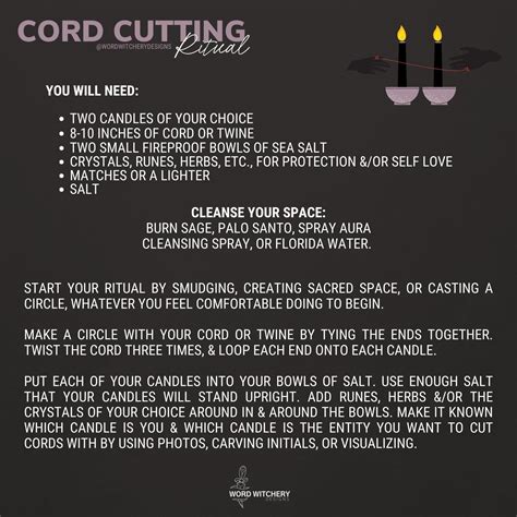 Cord Cutting Ritual to Take Back Your Energy – Word Witchery Designs