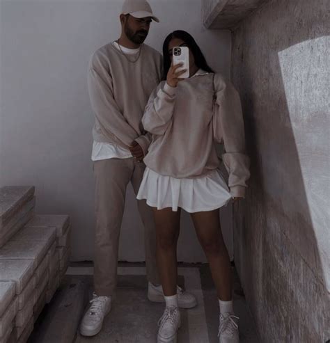 Cute Couple Beige Aesthetic Fits | Streetwear | Cute couple outfits ...