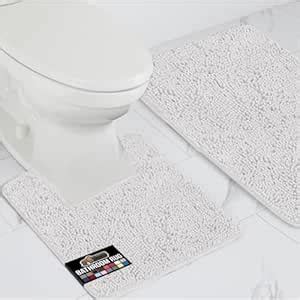 Buy GORILLA GRIP Original Shaggy Chenille 2 Piece Bath Rug Set ...