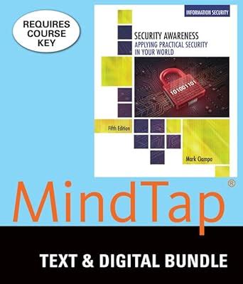 Buy Security Awareness + Mindtap Information Security, 1 Term - 6 ...