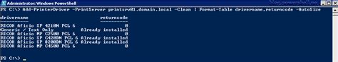 Image result for PowerShell Print Server in Software Center