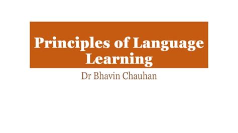 Image result for Principles of Language Learning