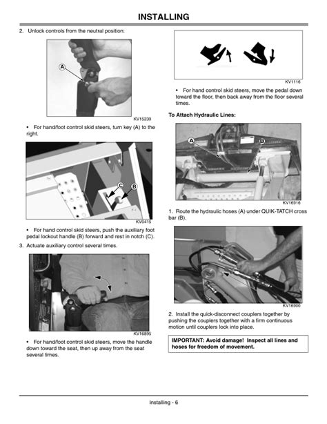 John Deere PR72, PR96 Attachments Operator's Manuals (OMKV18675)
