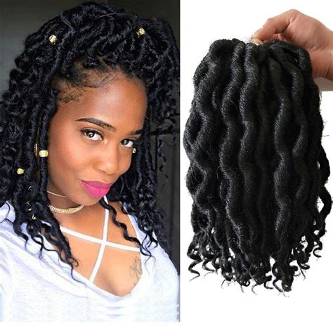 6pack Faux Locs crochet hair with Curly Ends 12 India | Ubuy